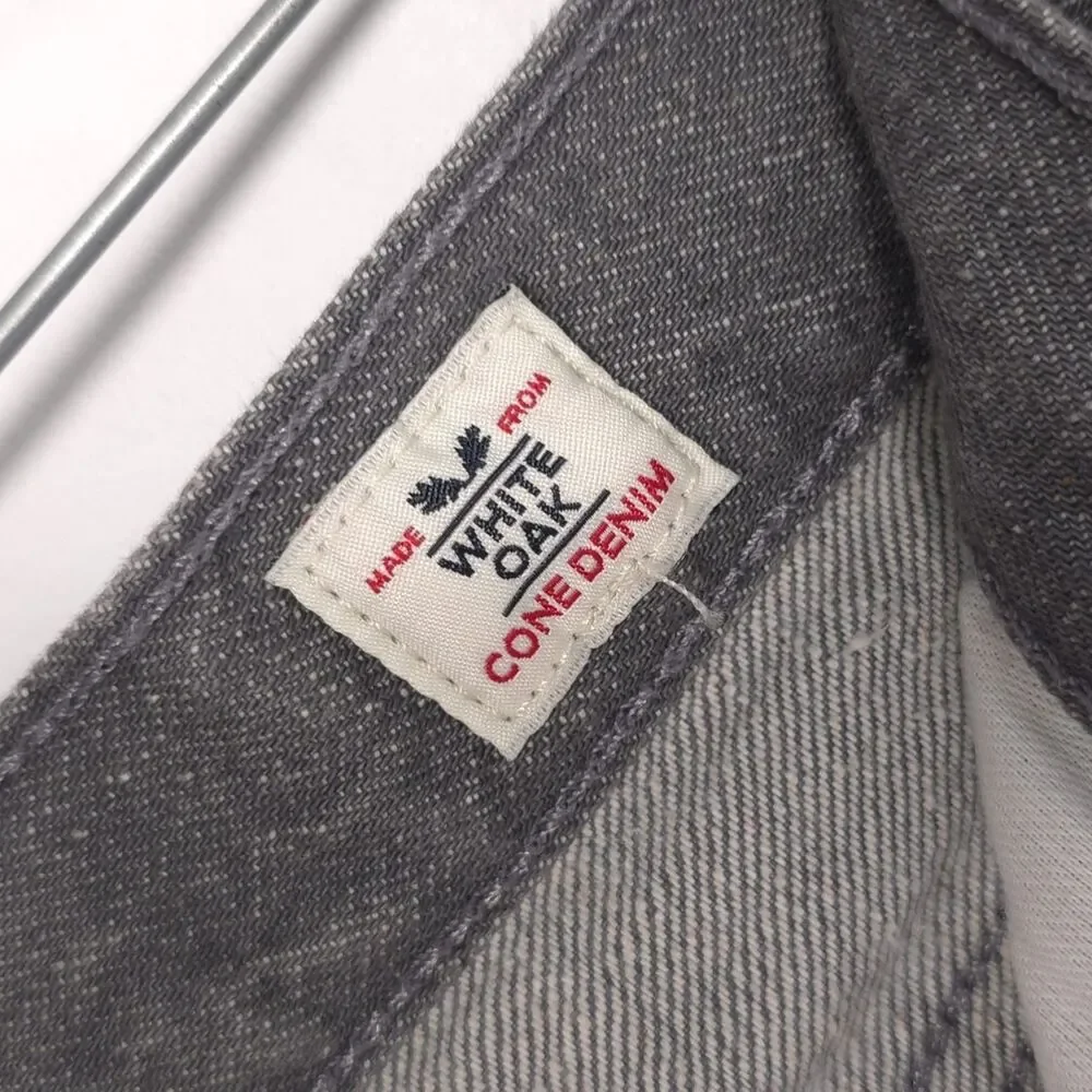 LEVIS 501 Mens Jeans 28x29 White Oak Cone Denim Button Fly GraySilver 00501-2128